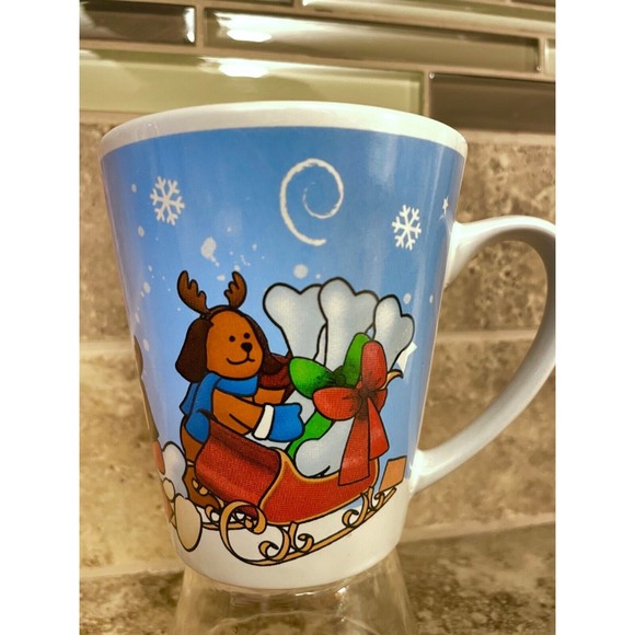 TB Toy Trading Co Reindeer Dog Mug Collectible Christmas Cup Coffee Vintage - Picture 5 of 7